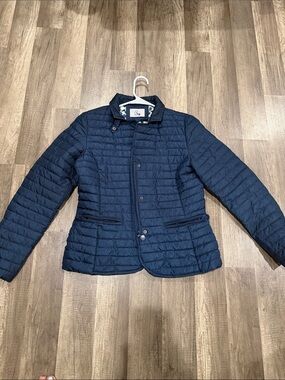 Lightweight Navy Quilted Puffer Jacket by Fly